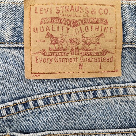 Levi's Juniors Size 9 Denim Jean Shorts Y2k 90s Vintage - Picture 8 of 9